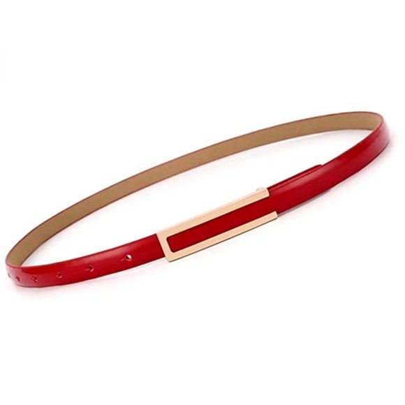 Women\'s Fashion Elegant Skinny Patent Leather Belt main image 4